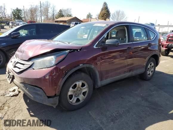 2014 Honda CR-V LX with VIN 5J6RM4H32EL075316, listed as a Copart auction lot 48077585 with 198,637 mi miles and Salvage Title. Bid and sale history available at carsss.com. Image 1.
