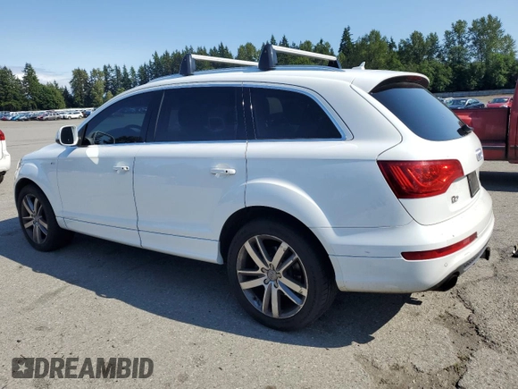 2010 Audi Q7 z VIN WA1DVAFE3AD008027, wystawiony jako Copart lot #59165825 z przebiegiem 158 040 mil mil oraz Czysty tytuł • Clean title. Historia ofert i sprzedaży dostępna na DreamBid. Obrazek 2.