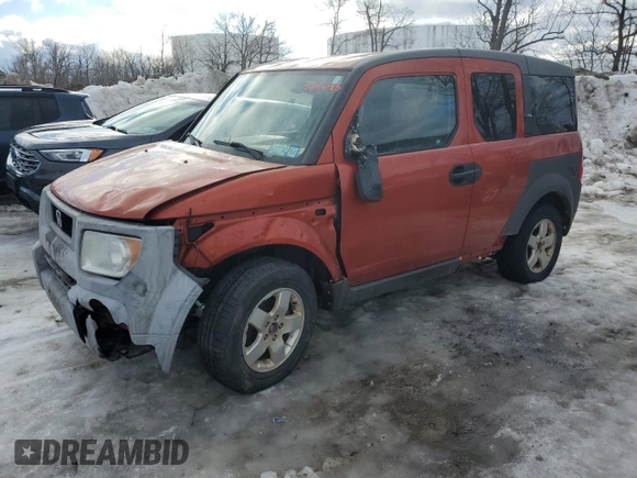 2004 Honda Element EX with VIN 5J6YH18624L015642, listed as a Copart auction lot 46146415 with 201,566 mi miles and Salvage Title. Bid and sale history available at DreamBid. Image 1.