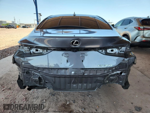 2021 Lexus ES 350 with VIN 58ACZ1B17MU087705, listed as a Copart auction lot 59270375 with 40,846 mi miles and Salvage title. Bid and sale history available at DreamBid. Image 6.