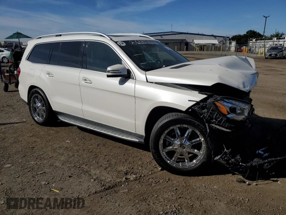 2018 Mercedes-Benz GLS with VIN 4JGDF6EE1JB167010, listed as a Copart auction lot 77436153 with Not Provided miles. Bid and sale history available at carsss.com. Image 4.
