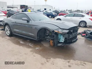 2022 Ford Mustang GT with VIN 1FA6P8CF5N5130618, listed as a IAAI auction lot 41392137 with 18,548 mi miles. Bid and sale history available at carsss.com. Image 1.