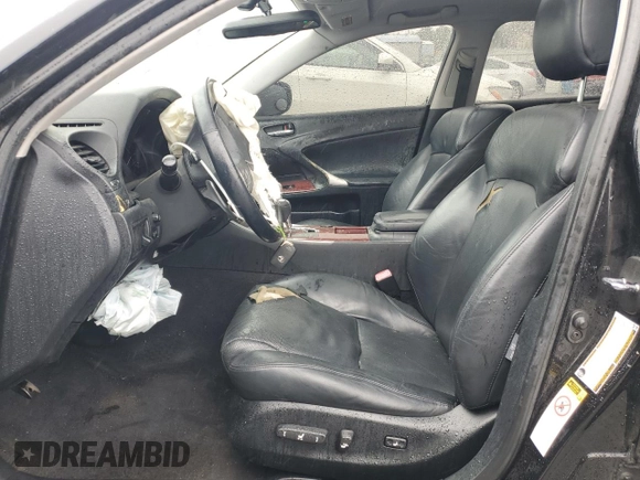 2008 Lexus IS 250 with VIN JTHBK262482073880, listed as a Copart auction lot 58174505 with 176,582 mi miles and Salvage title. Bid and sale history available at DreamBid. Image 7.