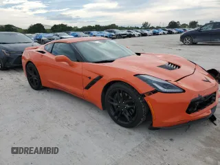 2019 Chevrolet Corvette Z51 1LT with VIN 1G1YH2D79K5101311, listed as a Copart auction lot 76153094 with 47,612 mi miles and Salvage Title. Bid and sale history available at carsss.com. Image 4.