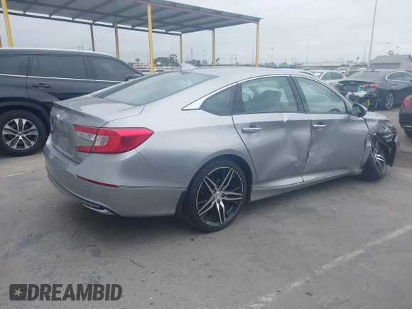 2021 Honda Accord Touring with VIN 1HGCV3F99MA020450, listed as a IAAI auction lot 42194371 with 19,206 mi miles and . Bid and sale history available at DreamBid. Image 4.