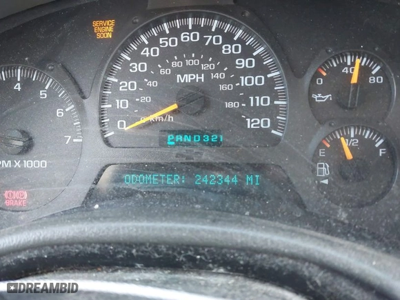 2004 Chevrolet TrailBlazer LT with VIN 1GNDT13S042157881, listed as a IAAI auction lot 41832251 with 242,344 mi miles. Bid and sale history available at carsss.com. Image 7.