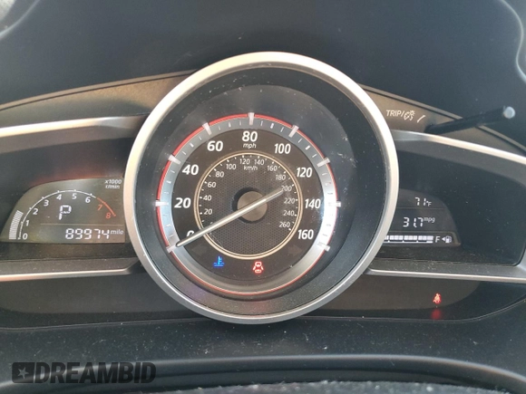 2015 Mazda 3 i Grand Touring z VIN JM1BM1M70F1260802, wystawiony jako Copart lot #60662705 z przebiegiem 89 974 mil mil oraz Szkoda całkowita • Salvage title. Historia ofert i sprzedaży dostępna na DreamBid. Obrazek 9.