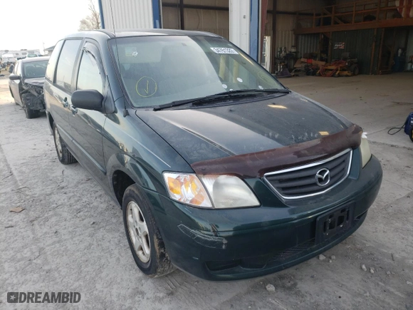 2000 Mazda MPV DX with VIN JM3LW28G8Y0106384, listed as a Copart auction lot 66537813 with 223,272 mi miles and Salvage Title. Bid and sale history available at carsss.com. Image 1.