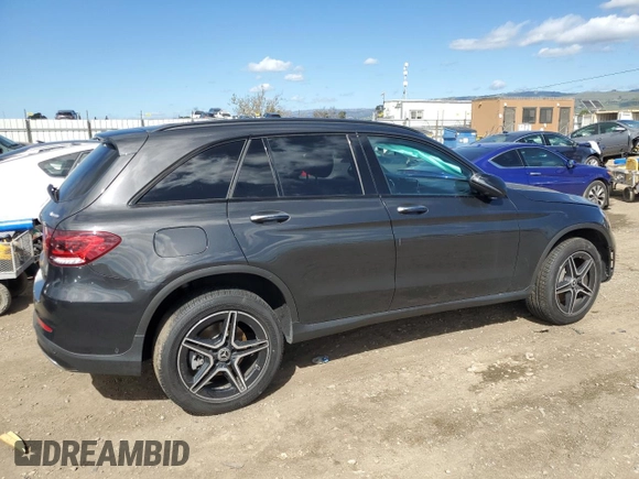 2022 Mercedes-Benz GLC 300 with VIN W1N0G8EB6NV346092, listed as a Copart auction lot 47623335 with 24,064 mi miles and Clean Title. Bid and sale history available at DreamBid. Image 3.