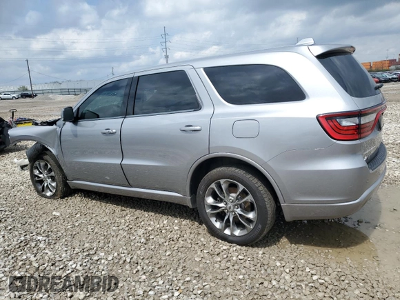 2019 Dodge Durango GT Plus with VIN 1C4RDJDG5KC550286, listed as a Copart auction lot 52127855 with 106,738 mi miles and Salvage title. Bid and sale history available at DreamBid. Image 2.