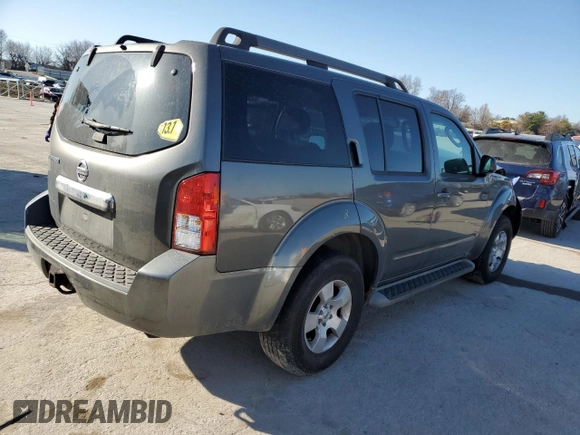 2008 Nissan Pathfinder S z VIN 5N1AR18B88C616878, wystawiony jako Copart lot #48497825 z przebiegiem 219 611 mil mil oraz Szkoda całkowita • Salvage title. Historia ofert i sprzedaży dostępna na DreamBid. Obrazek 3.