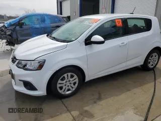 2020 Chevrolet Sonic LT with VIN 1G1JG6SB3L4130345, listed as a Copart auction lot 52098025 with 62,577 mi miles and Salvage title. Bid and sale history available at DreamBid. Image 1.
