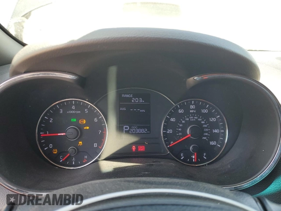 2016 Kia Forte LX with VIN KNAFX4A66G5508452, listed as a Copart auction lot 53158305 with 203,882 mi miles and Salvage Title. Bid and sale history available at carsss.com. Image 9.