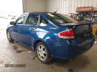 2008 Ford Focus SE with VIN 1FAHP35N78W191984, listed as a IAAI auction lot 41839286 with 129,290 mi miles. Bid and sale history available at carsss.com. Image 3.