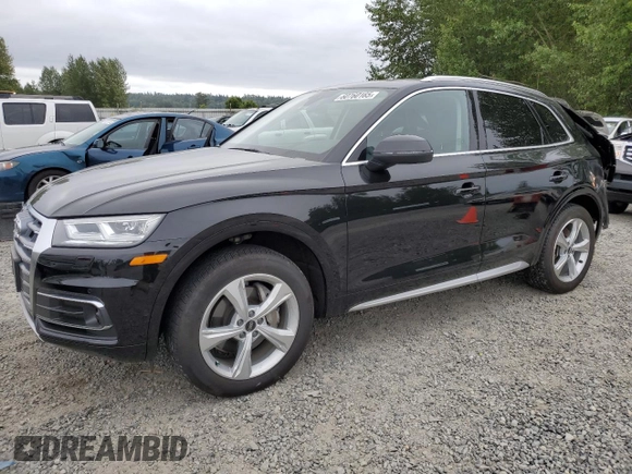 2020 Audi Q5 Prestige with VIN WA1CNAFY2L2116594, listed as a Copart auction lot 60760165 with 37,487 mi miles and Salvage title. Bid and sale history available at DreamBid. Image 1.