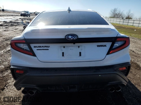 2022 Subaru WRX Premium with VIN JF1VBAF67N9006789, listed as a Copart auction lot 46654315 with 43,049 mi miles and Salvage Title. Bid and sale history available at DreamBid. Image 6.