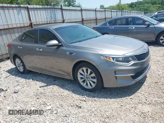 2016 Kia Optima LX with VIN 5XXGT4L31GG073163, listed as a IAAI auction lot 42473789 with 123,892 mi miles and . Bid and sale history available at DreamBid. Image 1.