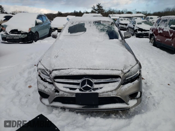2021 Mercedes-Benz C 300 with VIN W1KWF8EB5MR646112, listed as a Copart auction lot 88865085 with 35,300 mi miles and Salvage Title. Bid and sale history available at carsss.com. Image 5.