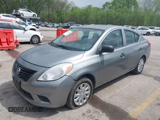 2012 Nissan Versa SV with VIN 3N1CN7APXCL825492, listed as a IAAI auction lot 42052119 with 130,300 mi miles. Bid and sale history available at carsss.com. Image 2.
