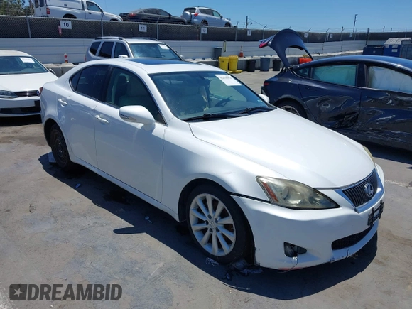 2010 Lexus IS 250 with VIN JTHBF5C25A5124737, listed as a IAAI auction lot 42636954 with Not provided miles and . Bid and sale history available at DreamBid. Image 1.