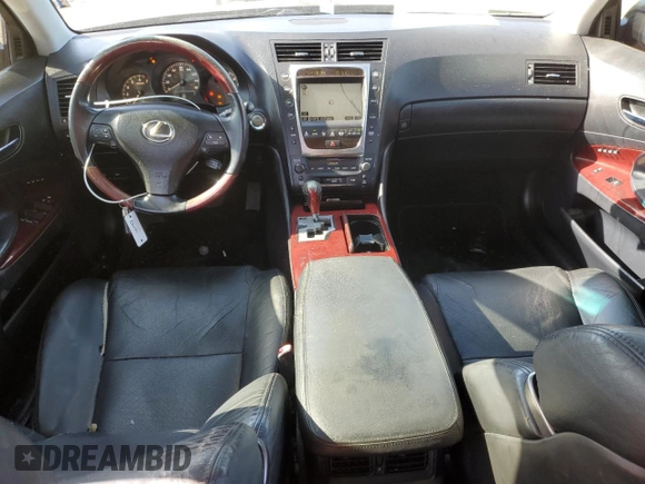 2008 Lexus GS 350 with VIN JTHBE96S080032609, listed as a Copart auction lot 52169145 with 197,283 mi miles and Salvage Title. Bid and sale history available at DreamBid. Image 8.