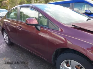 2013 Honda Civic LX with VIN 19XFB2F58DE224648, listed as a IAAI auction lot 41985106 with Not Provided miles and . Bid and sale history available at DreamBid. Image 13.