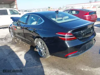 2022 Genesis G70 2.0T with VIN KMTG34TA0NU098580, listed as a IAAI auction lot 41763511 with 87,816 mi miles. Bid and sale history available at carsss.com. Image 3.
