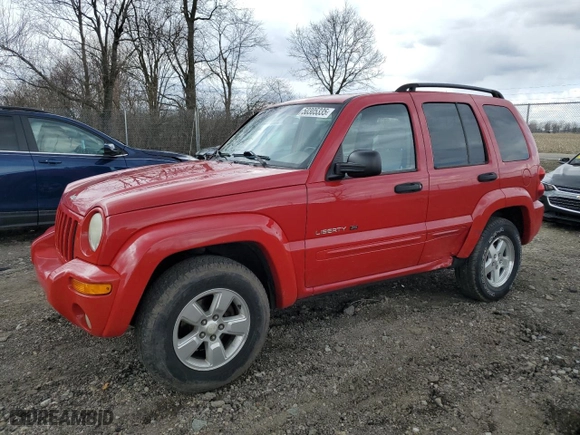 2002 Jeep Liberty Limited with VIN 1J4GL58K12W340888, listed as a Copart auction lot 50305335 with 177,004 mi miles and Salvage Title. Bid and sale history available at carsss.com. Image 1.