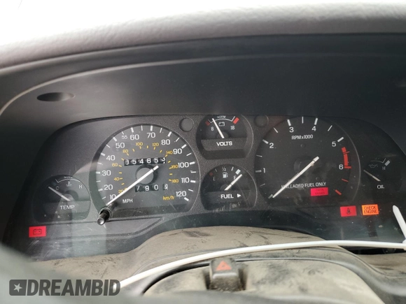 1994 Ford Thunderbird LX with VIN 1FALP6241RH110457, listed as a Copart auction lot 76384254 with 54,653 mi miles and Salvage Title. Bid and sale history available at DreamBid. Image 9.