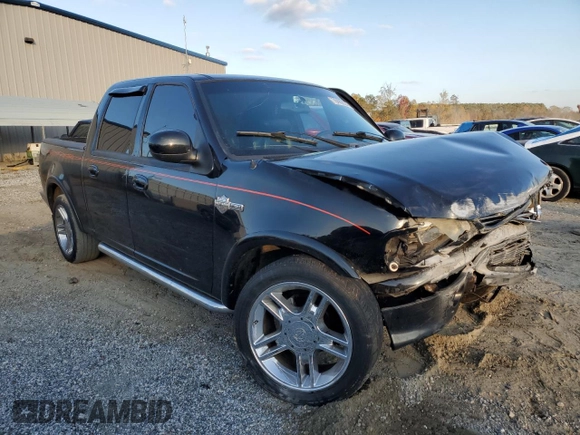 2002 Ford F-150 Harley Davidson with VIN 1FTRW07342KC24210, listed as a Copart auction lot 78489224 with 203,508 mi miles and Salvage Title. Bid and sale history available at carsss.com. Image 4.