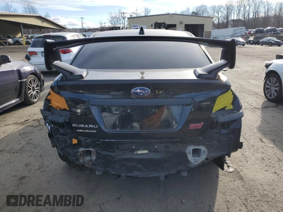 2021 Subaru WRX STI with VIN JF1VA2E63M9803680, listed as a Copart auction lot 82347044 with 21,859 mi miles and Salvage Title. Bid and sale history available at carsss.com. Image 6.