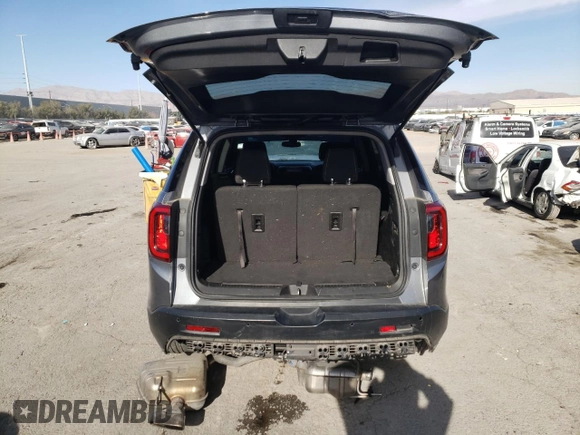 2021 GMC Acadia SLE with VIN 1GKKNKLS5MZ165860, listed as a Copart auction lot 84919044 with 36,425 mi miles and Salvage Title. Bid and sale history available at DreamBid. Image 6.