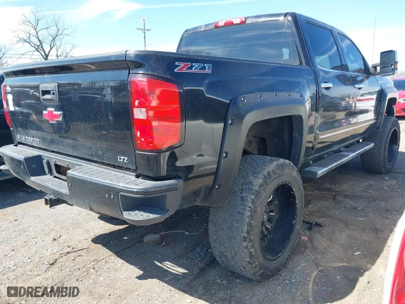 2015 Chevrolet Silverado 1500 LTZ with VIN 3GCUKSEJ2FG449967, listed as a IAAI auction lot 41834854 with 1 mi miles. Bid and sale history available at carsss.com. Image 4.