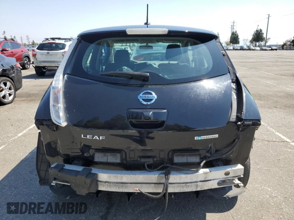 2016 Nissan LEAF S with VIN 1N4AZ0CP5GC308380, listed as a Copart auction lot 54706785 with 103,930 mi miles and Salvage Title. Bid and sale history available at carsss.com. Image 6.