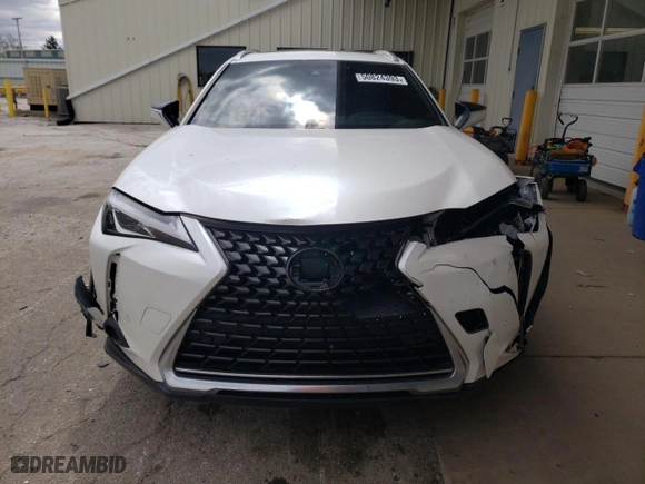 2020 Lexus UX with VIN JTHP9JBH9L2032384, listed as a Copart auction lot 50824393 with 43,709 mi miles. Bid and sale history available at carsss.com. Image 5.