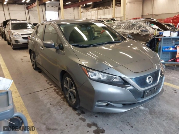2020 Nissan LEAF SV with VIN 1N4AZ1CP4LC307317, listed as a IAAI auction lot 40906972 with 50,072 mi miles. Bid and sale history available at carsss.com. Image 1.
