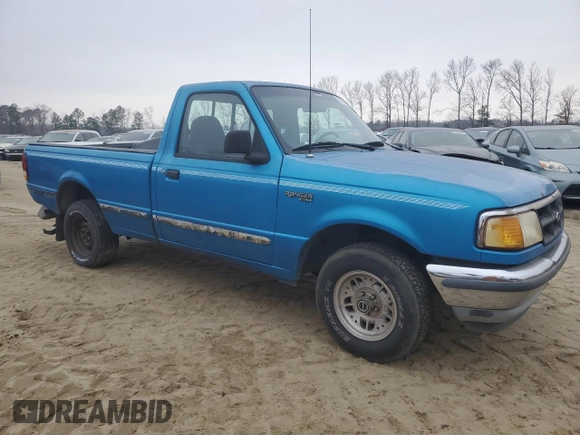 1994 Ford Ranger with VIN 1FTCR10U1RTA30227, listed as a Copart auction lot 87862945 with 711,277 mi miles and Salvage Title. Bid and sale history available at carsss.com. Image 4.