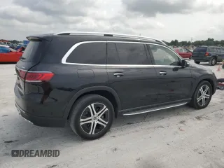 2022 Mercedes-Benz GLS 450 with VIN 4JGFF5KE4NA748410, listed as a Copart auction lot 54735164 with 11,909 mi miles and Salvage Title. Bid and sale history available at DreamBid. Image 3.