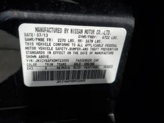 2013 Infiniti G37 Journey with VIN JN1CV6APXDM722655, listed as a Copart auction lot 57531615 with 150,431 mi miles and Salvage title. Bid and sale history available at DreamBid. Image 12.