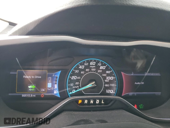 2013 Ford C-Max Energi SEL with VIN 1FADP5CU3DL520955, listed as a Copart auction lot 65152994 with 89,515 mi miles and Salvage Title. Bid and sale history available at carsss.com. Image 9.