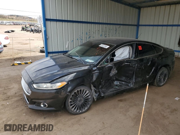 2014 Ford Fusion Titanium with VIN 3FA6P0K91ER276850, listed as a Copart auction lot 52452995 with 0 mi miles and Salvage Title. Bid and sale history available at carsss.com. Image 1.