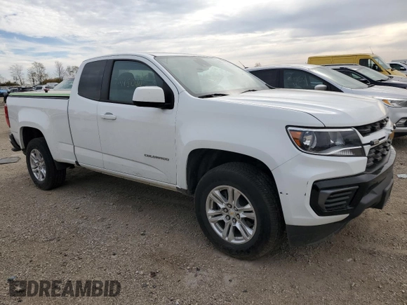2021 Chevrolet Colorado 2WD LT with VIN 1GCHSCEA0M1251987, listed as a Copart auction lot 77485044 with 49,443 mi miles and Clean Title. Bid and sale history available at carsss.com. Image 4.