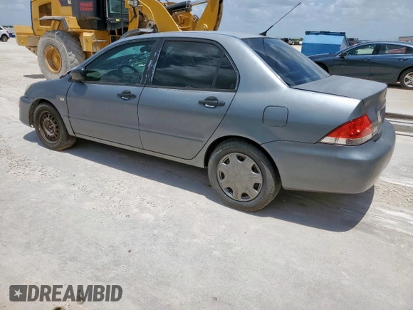 2006 Mitsubishi Lancer ES z VIN JA3AJ26EX6U067642, wystawiony jako Copart lot #56035945 z przebiegiem 163 060 mil mil oraz Szkoda całkowita • Salvage title. Historia ofert i sprzedaży dostępna na DreamBid. Obrazek 2.