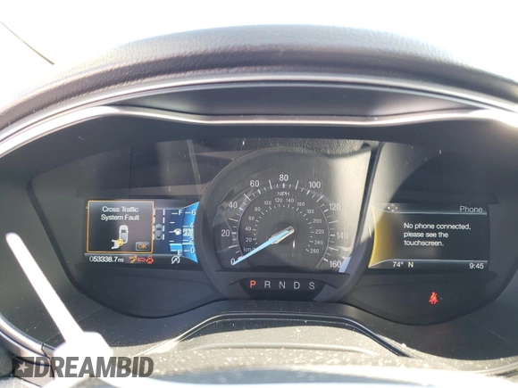 2019 Ford Fusion SE with VIN 3FA6P0HD7KR172841, listed as a Copart auction lot 49632224 with 53,338 mi miles and Salvage Title. Bid and sale history available at DreamBid. Image 9.