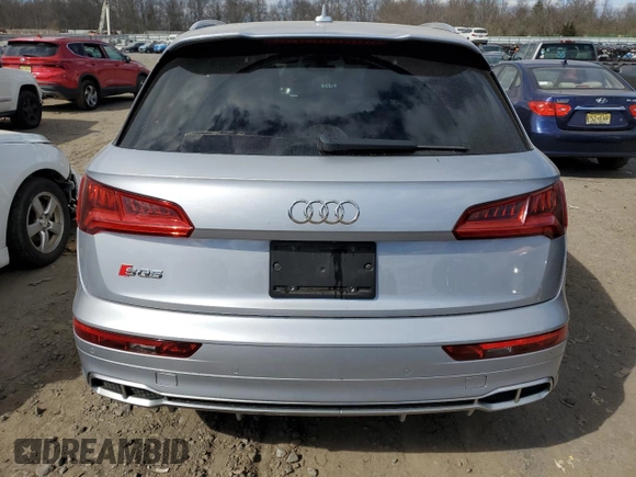 2018 Audi SQ5 Premium Plus with VIN WA1A4AFY6J2136631, listed as a Copart auction lot 46690244 with 57,001 mi miles and . Bid and sale history available at DreamBid. Image 6.