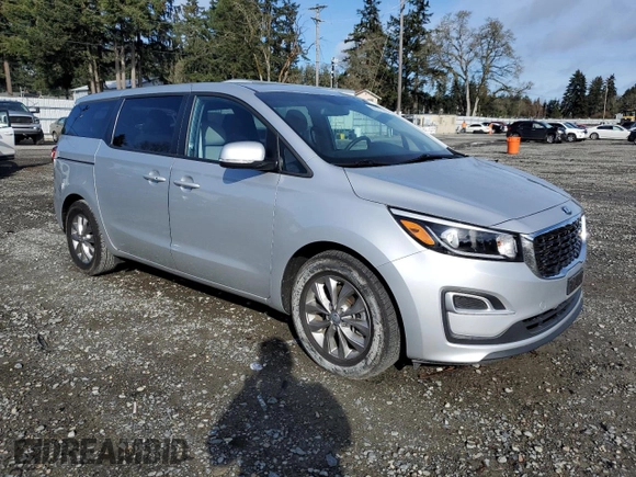 2021 Kia Sedona LX with VIN KNDMB5C14M6671364, listed as a Copart auction lot 48707495 with 58,661 mi miles and Salvage Title. Bid and sale history available at carsss.com. Image 4.