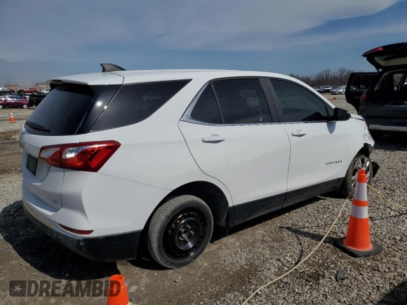 2021 Chevrolet Equinox LT with VIN 3GNAXKEV8MS112096, listed as a Copart auction lot 47725025 with 43,106 mi miles and Salvage Title. Bid and sale history available at DreamBid. Image 3.