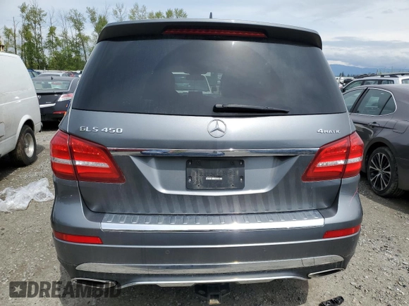 2017 Mercedes-Benz GLS with VIN 4JGDF6EE3HA825796, listed as a Copart auction lot 50591623 with 169,004 mi miles. Bid and sale history available at carsss.com. Image 6.
