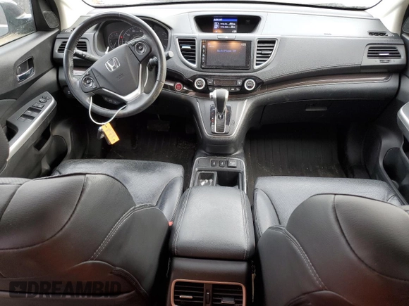 2015 Honda CR-V EX-L with VIN 2HKRM4H73FH604142, listed as a Copart auction lot 46516165 with 124,719 mi miles and Salvage Title. Bid and sale history available at carsss.com. Image 8.
