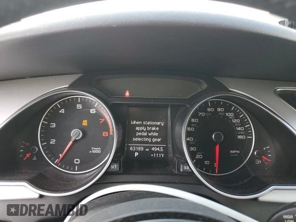 2016 Audi A5 Premium with VIN WAUD2AFH5GN000987, listed as a Copart auction lot 73012524 with 63,189 mi miles and Salvage title. Bid and sale history available at DreamBid. Image 9.